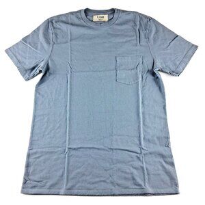 M. Singer Short Sleeve Pocket Tee T-Shirt Men's Size Small Indigo Blue Cotton